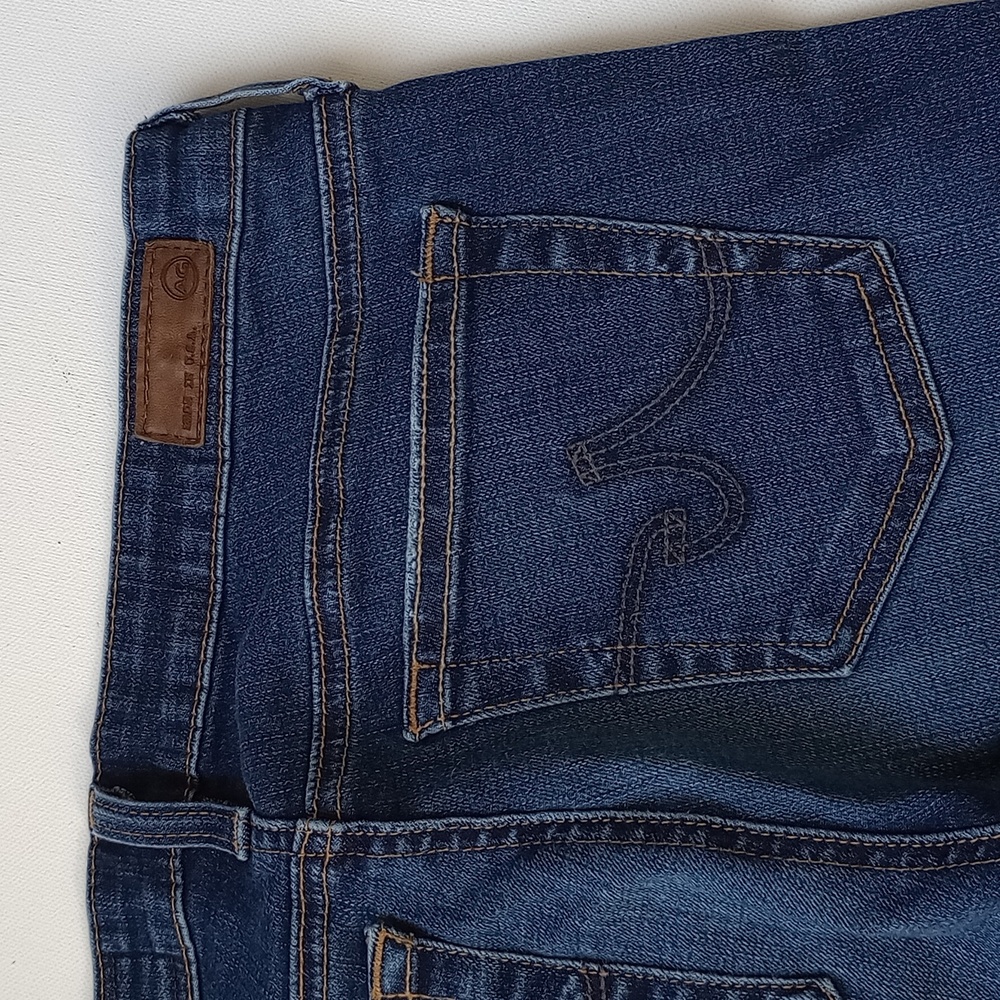 AG The Legging Ankle Super Skinny  Low Rise Jean Med Wash Size 28 Y2K Low Waist - Picture 12 of 13